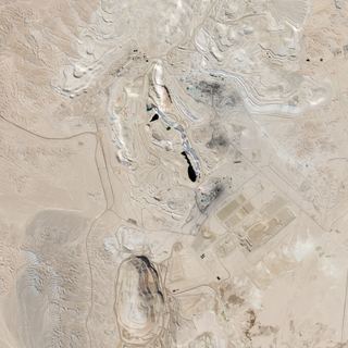 The Copper Terraces No. 1 — satellite art print of Chuquicamata, Atacama Desert, Chile