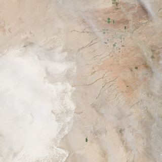 The Gypsum Sea No. 1 — satellite art print of White Sands, near Alamogordo, New Mexico, USA